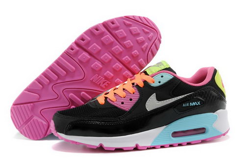 Nike Air Max 90 Womenss Shoes Black Colored Silver Coupon Code
